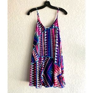 Express XS Multicolor Swing Dress